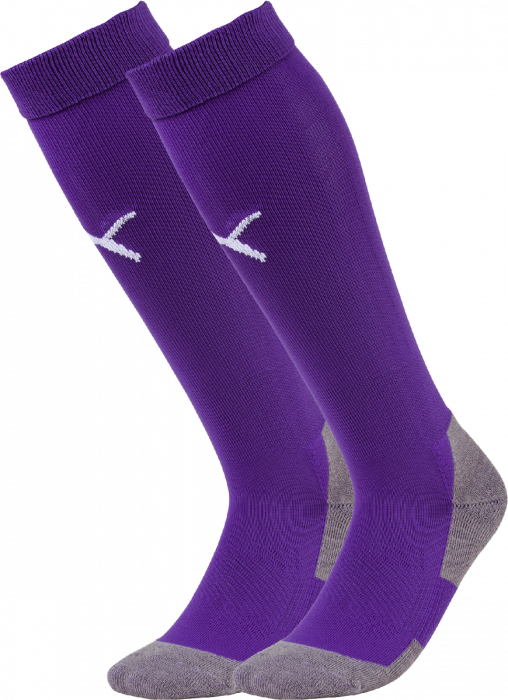 Puma - Teamliga Core Sock - Roxo & branco