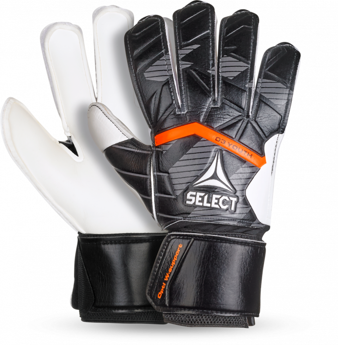 Select - 03 Youth V25 Goal Keeper Gloves - Schwarz